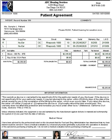 HearForm Purchase Agreement