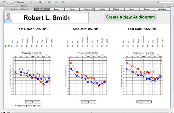 Audiograms - HearForm Feature