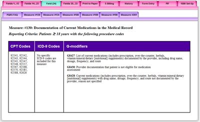 Measure #130 of the PQRS Module - CMS-1500 (PQRS Ready) - Financial and Billing