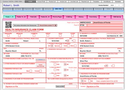 Fields 1...13 - CMS-1500 (PQRS Ready) - Financial and Billing