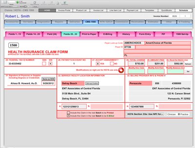 Fields 25...33 - CMS-1500 (PQRS Ready) - Financial and Billing