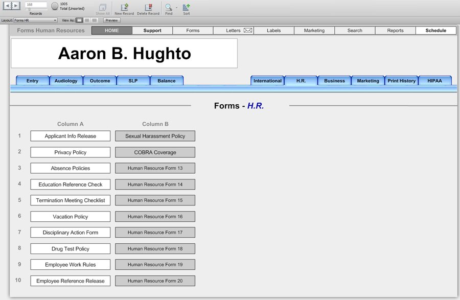 Human Resource Forms - Office Forms - HearForm