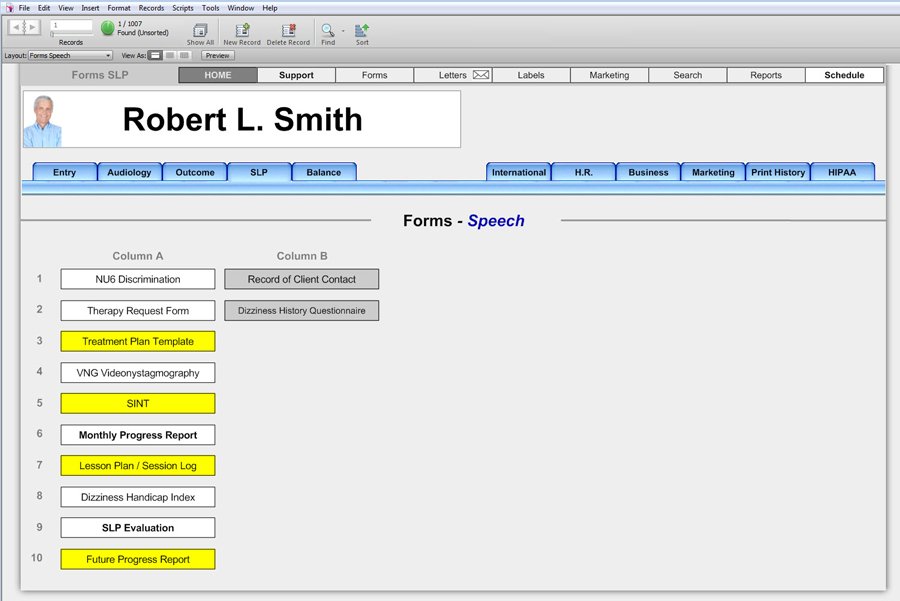 Speech Language Forms - Office Forms - HearForm