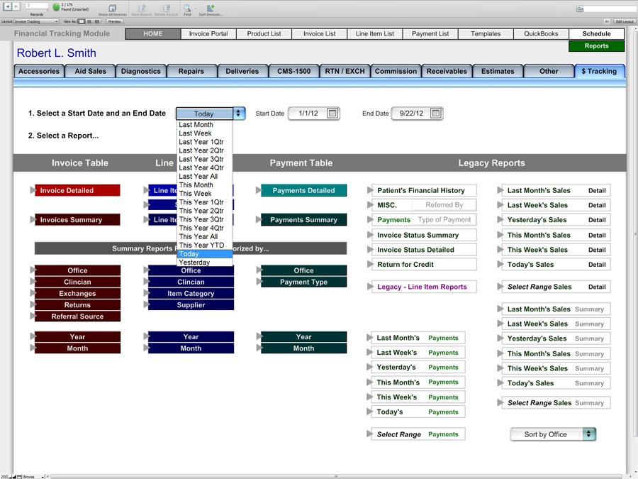 Financial Tracking - Reports