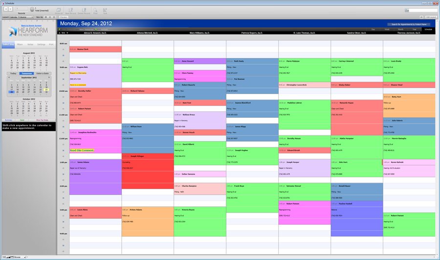 At-A-Glance Style - Scheduling Appointments