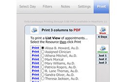 Print or PDF Schedules - Scheduling Appointments